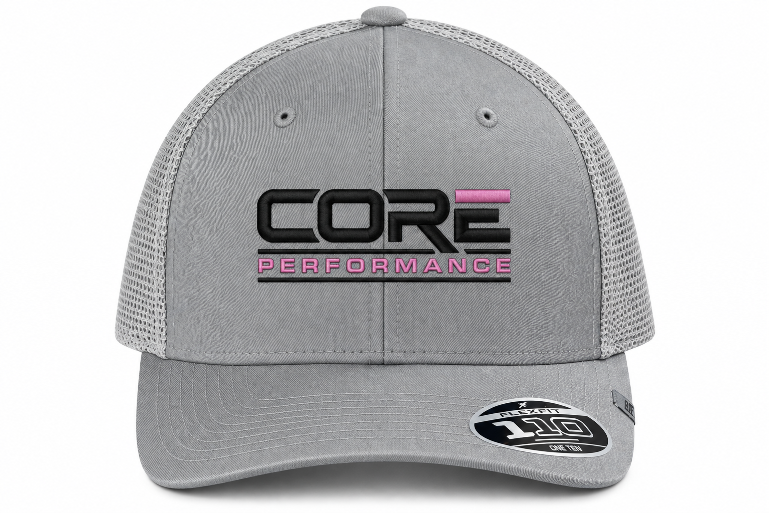 CORE Performance HEATHER GREY W/ PINK Hat