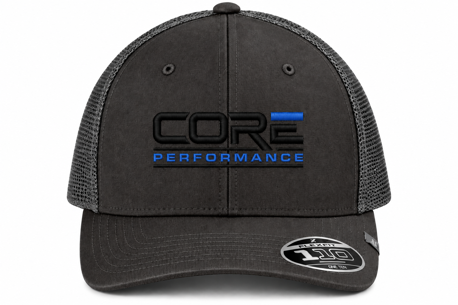 CORE Performance BLACK HEATHER W/ BLUE Hat