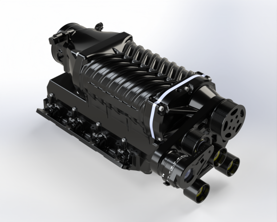 WHIPPLE Chevy / GM LS1, LS3 and LS7 Whipple Gen 6 3.8L Hot Rod Supercharger Kit (Rear Feed)