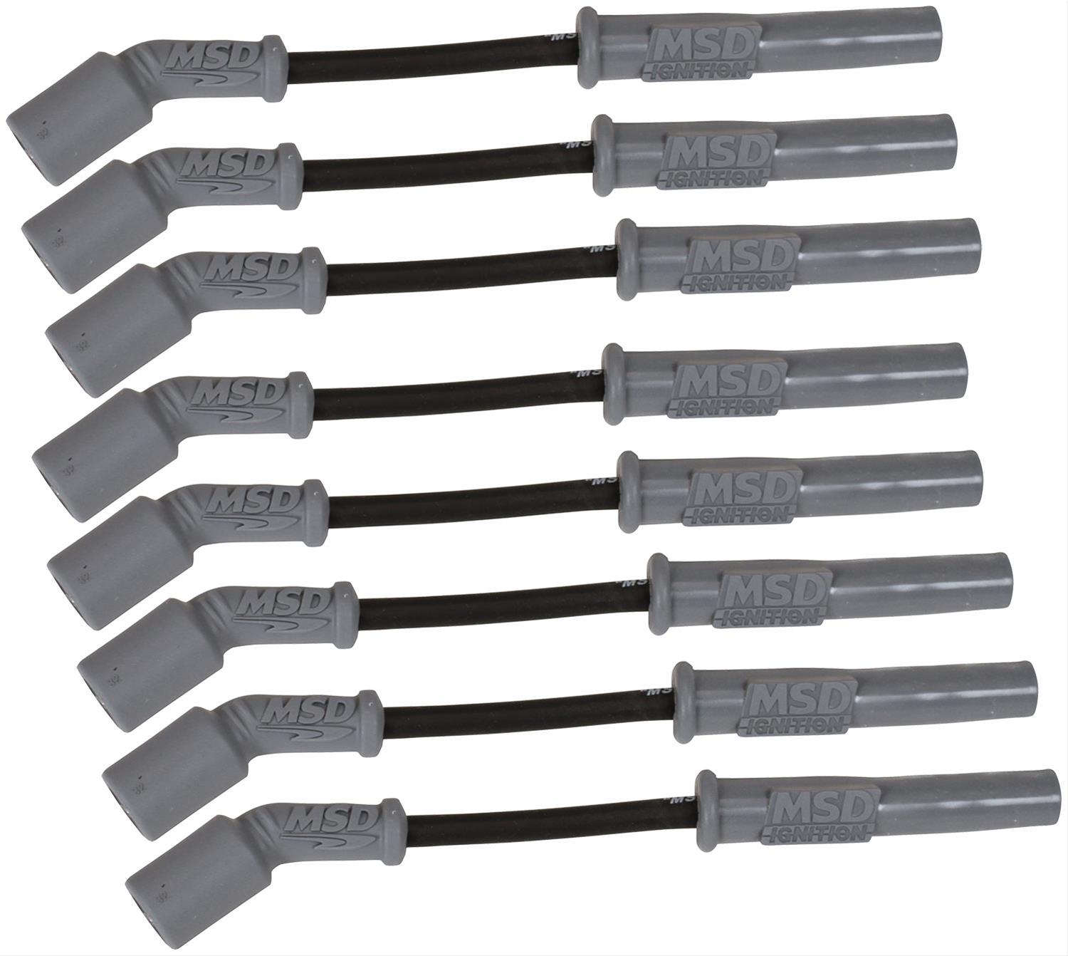 MSD 8.5MM SUPER CONDUCTOR SPARK PLUG WIRE SET, GM LS1, '97-ON, CORVETTE, CAMARO