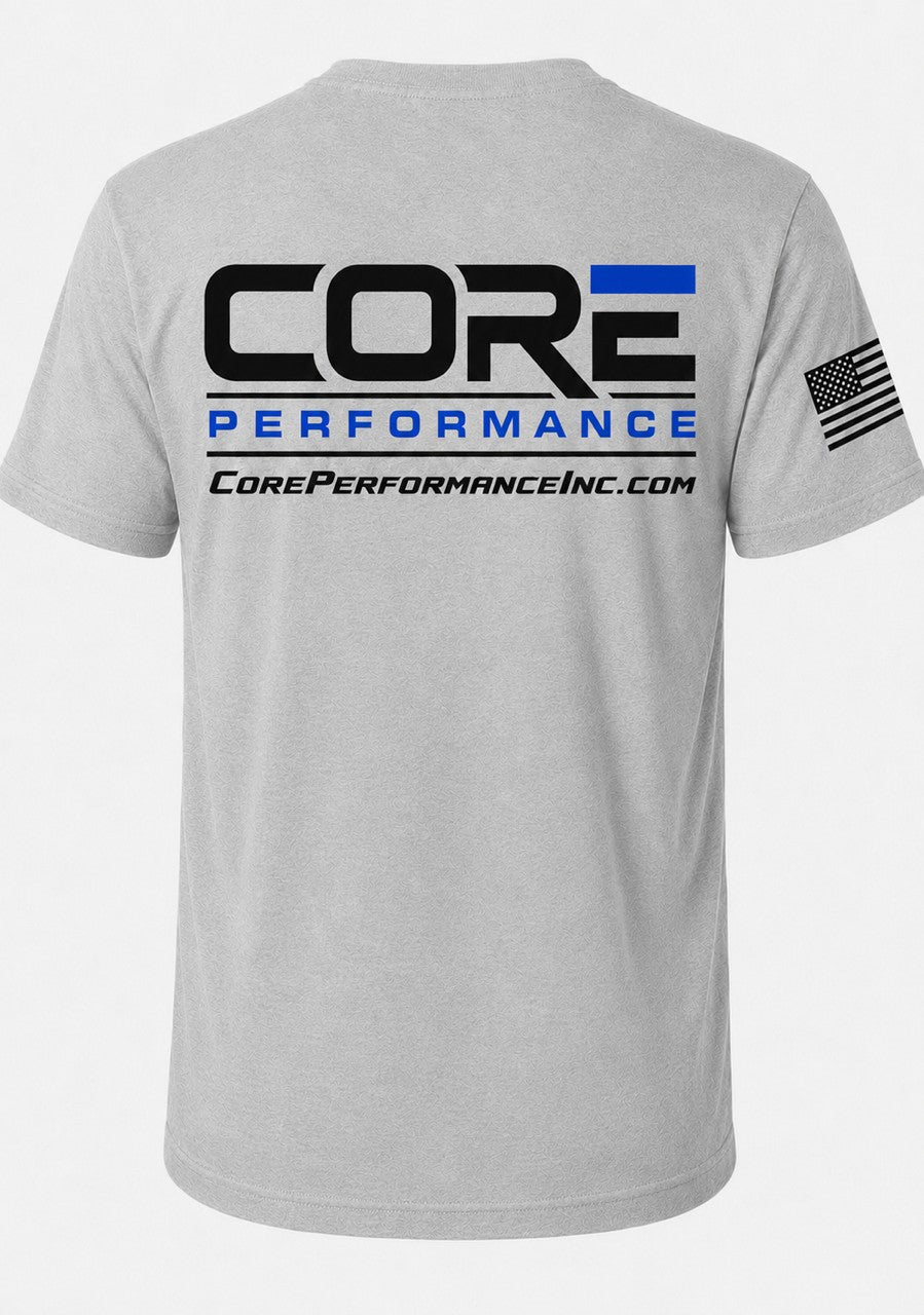 CORE Performance Light Grey W/ King Blue Tee