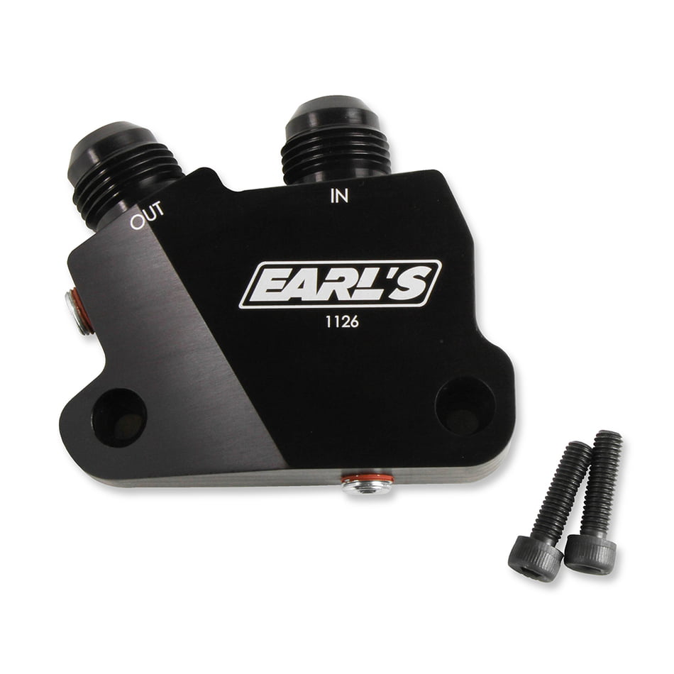 EARL'S GM GEN V LT SIDE MOUNT OIL COOLER ADAPTER