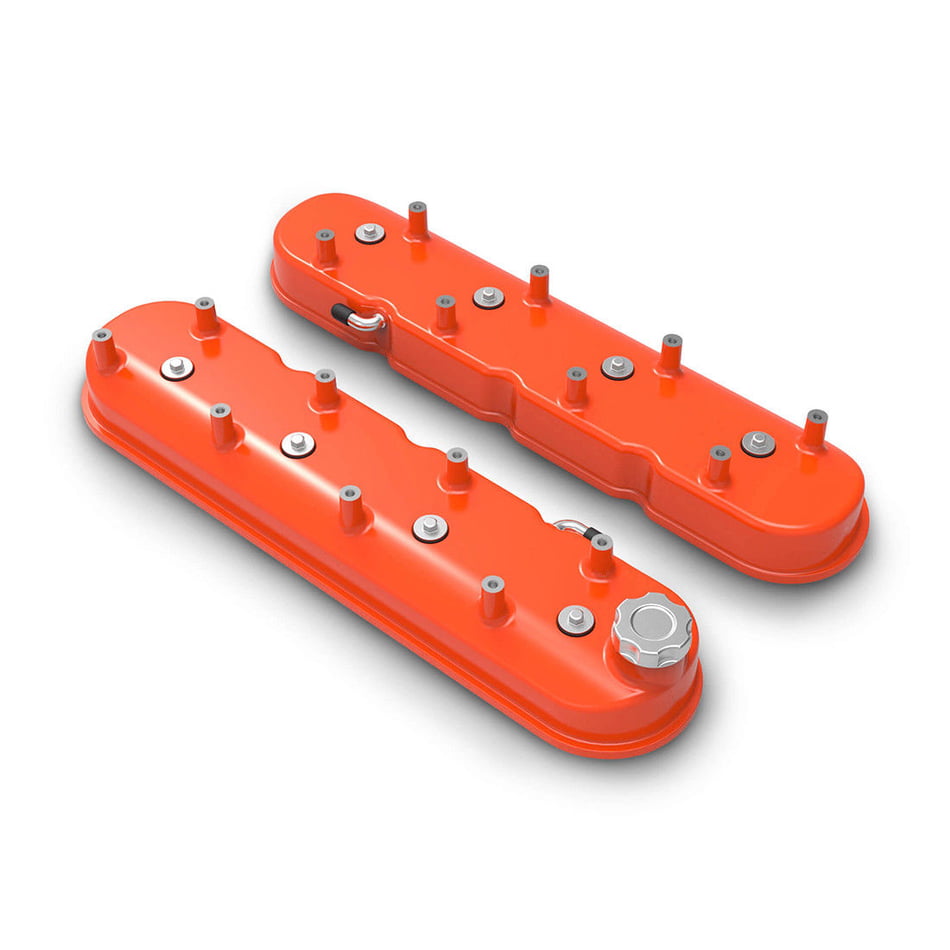 HOLLEY LS1 LS2 LS3 LS6 LS7 TALL VALVE COVERS FACTORY ORANGE