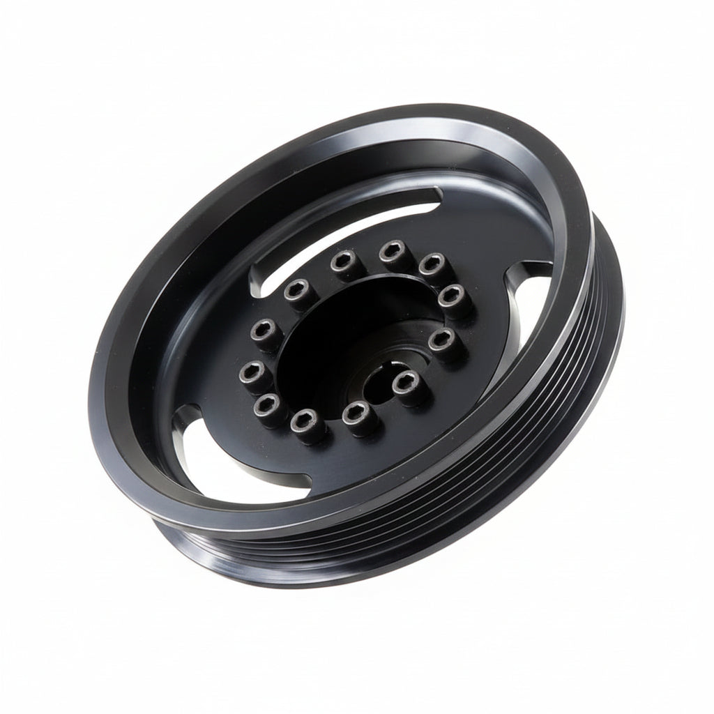CORE TROPHY TRUCK BILLET LS POWER STEERING PUMP PULLEY WITH STEEL HUB