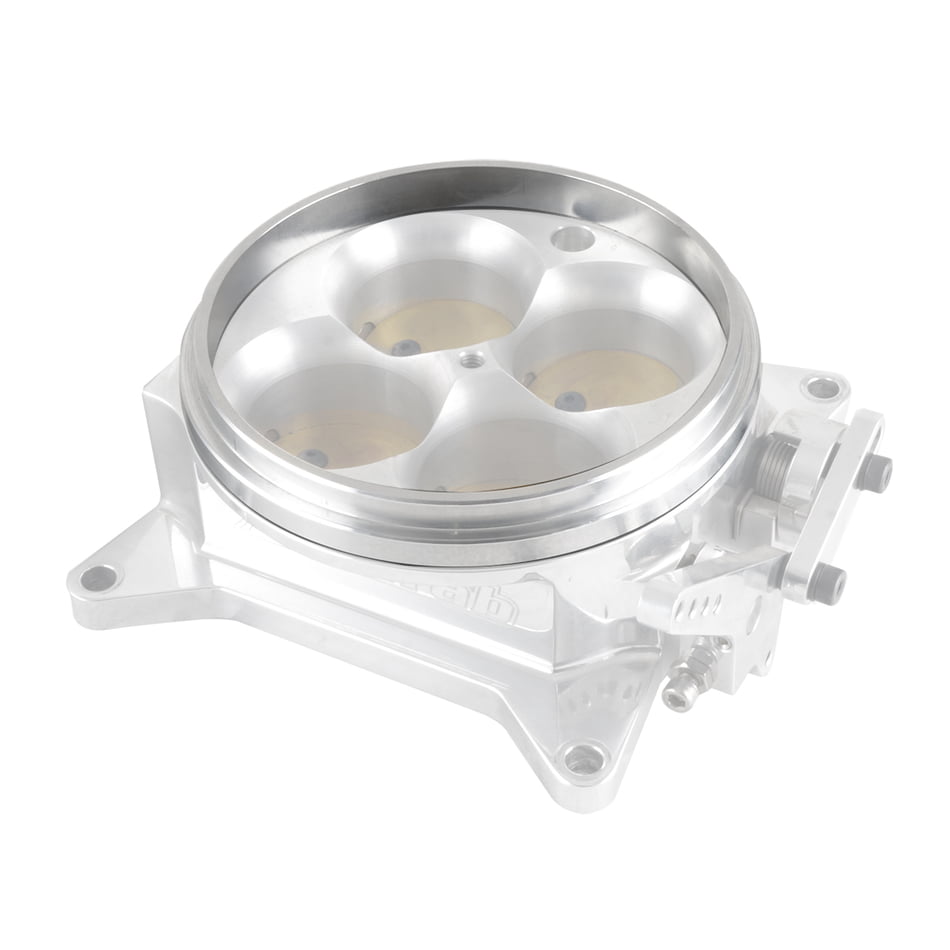 CORE 4150 STYLE BILLET TOP MOUNT THROTTLE BODY TO CARB HAT ADAPTER/SPACER WITH O-RING BLACK