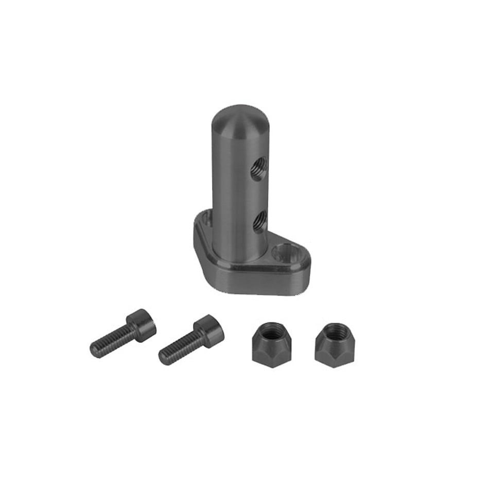 LOKAR MIDNIGHT SERIES BILLET LS1 THROTTLE CABLE BRACKET, 2000-04 DOUBLE STUD