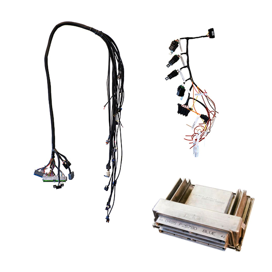 CORE LS SERIES COMPLETE STANDALONE WIRING HARNESS FOR GEN III LS 24x WITH GREEN/BLUE OEM ECU