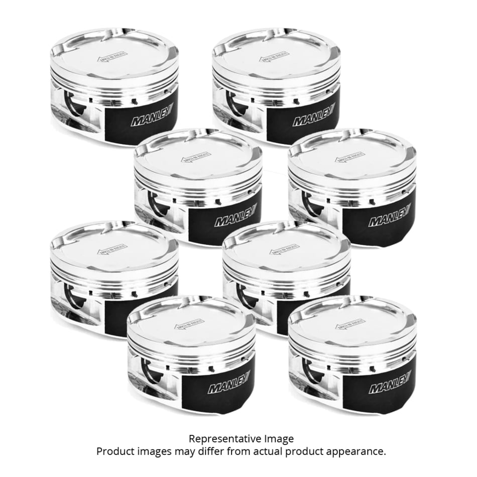 MANLEY PLATINUM -2.5CC FLAT TOP PISTON SET FORD 5.0L DOHC 3.650