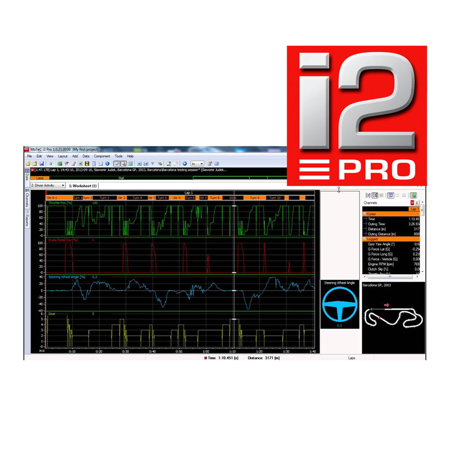 MoTeC i2 PRO DATA ANALYSIS SOFTWARE