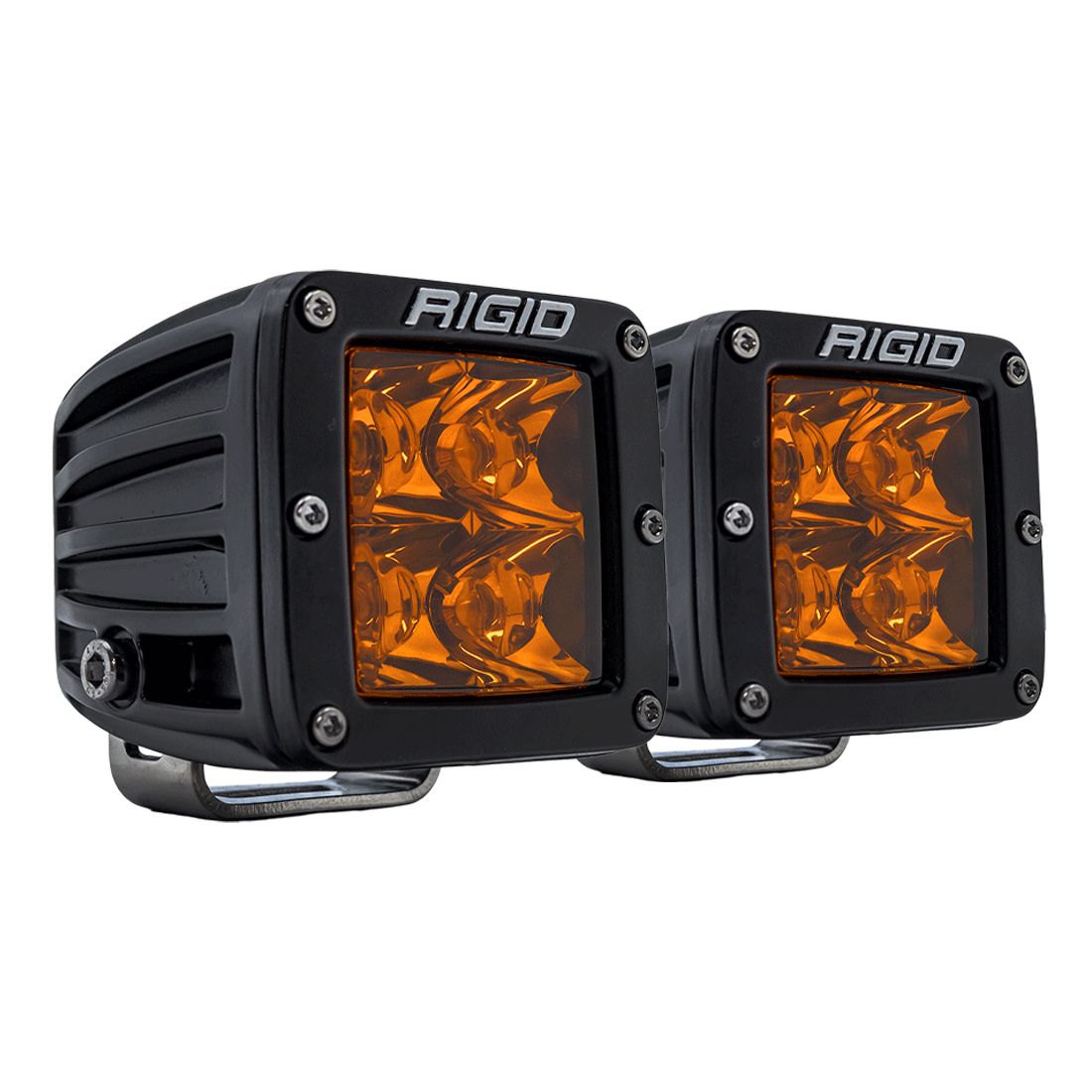 RIGID D-Series PRO Spot Amber PRO Pods Pair