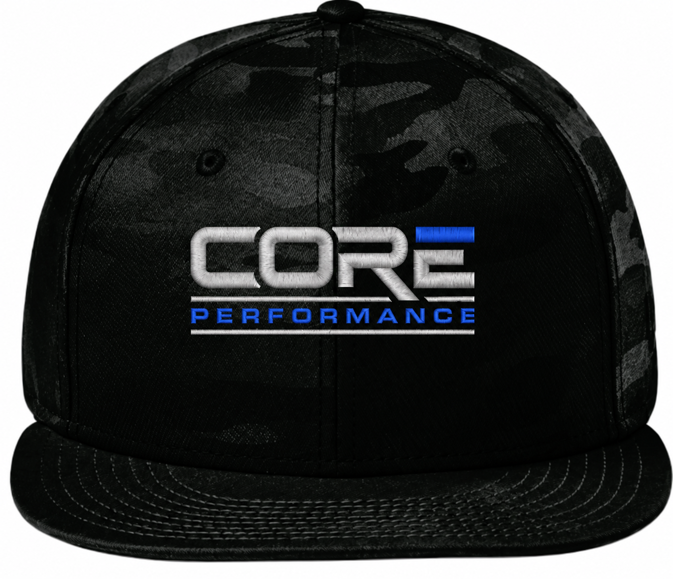 CORE Performance BLK/BLK CAMO W/ BLUE Hat