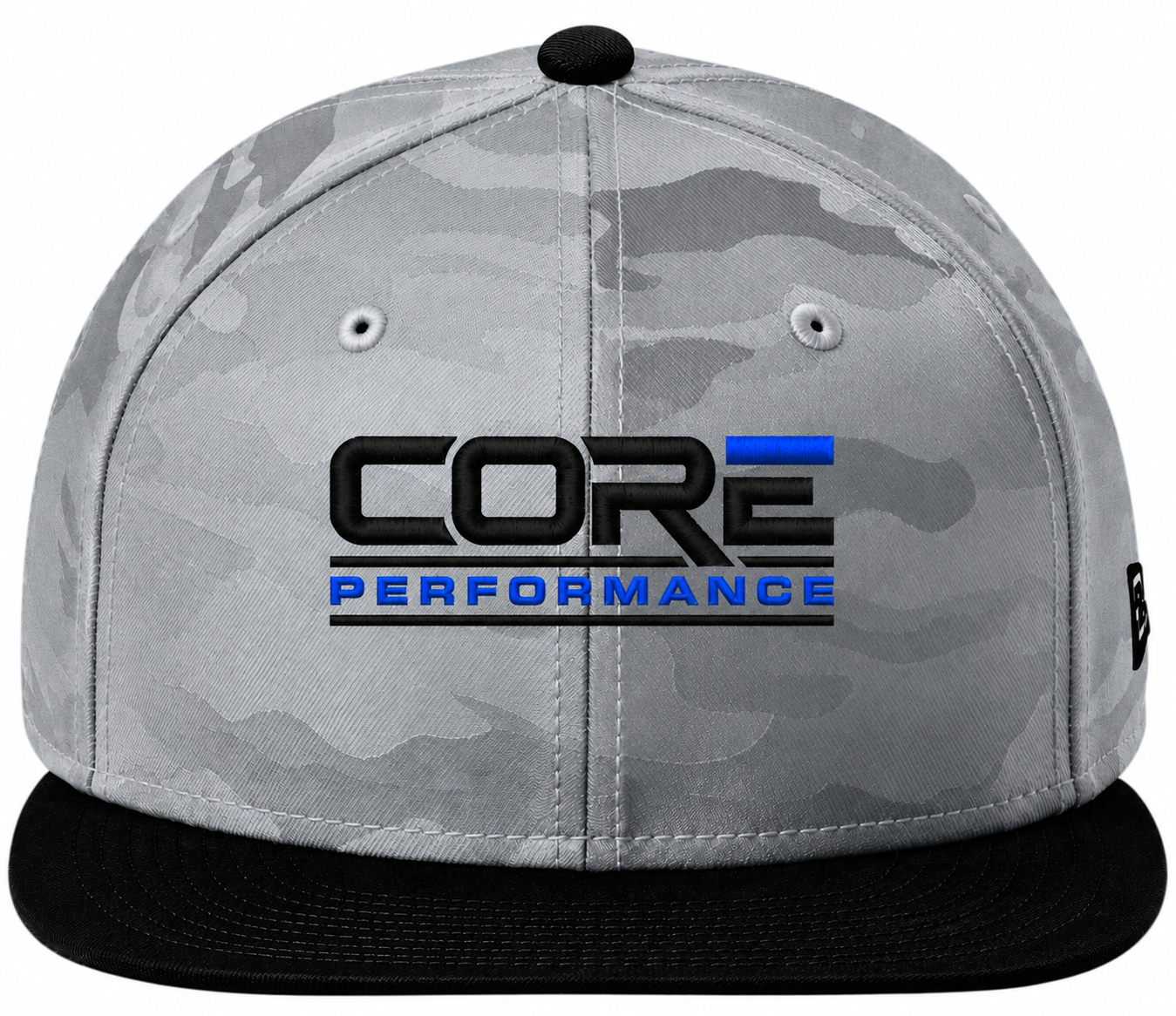 CORE Performance BLK/GREY CAMO W/ BLUE Hat