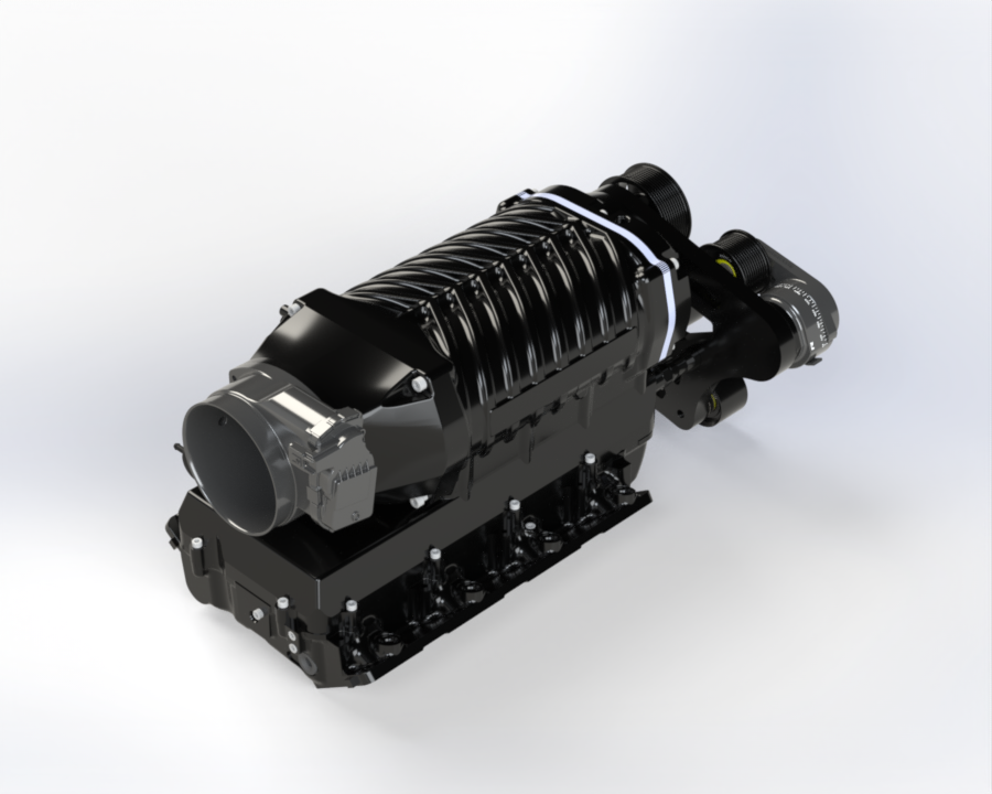 WHIPPLE Chevy / GM LS1, LS3 and LS7 Whipple Gen 6 3.8L Hot Rod Supercharger Kit (Rear Feed)