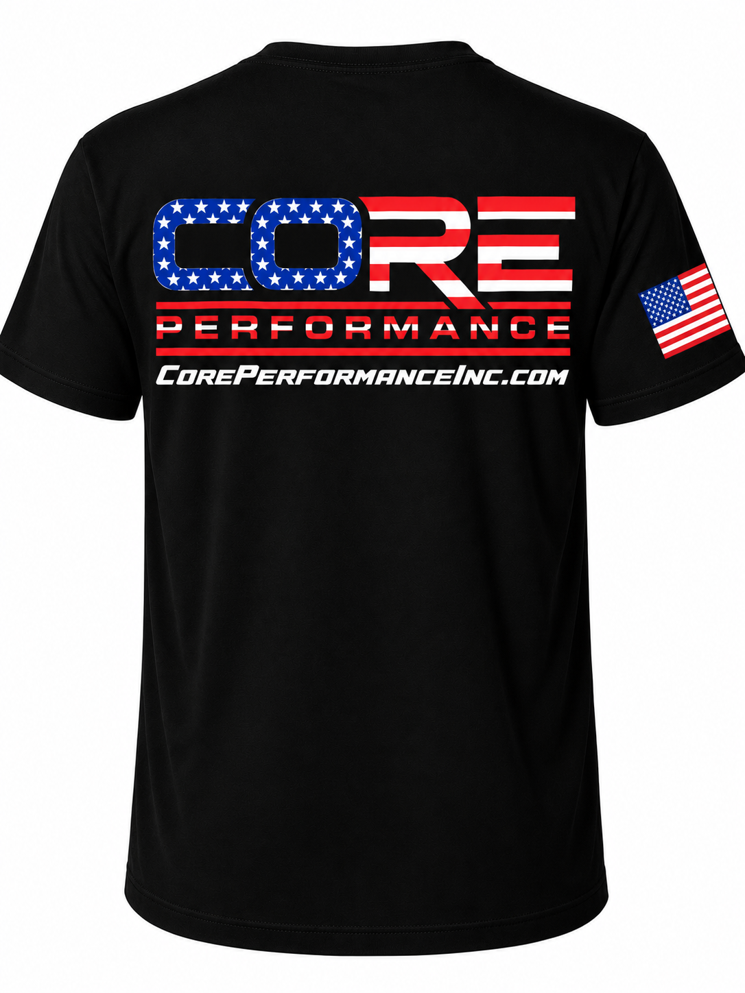 Core Performance Red White and Blue Tee