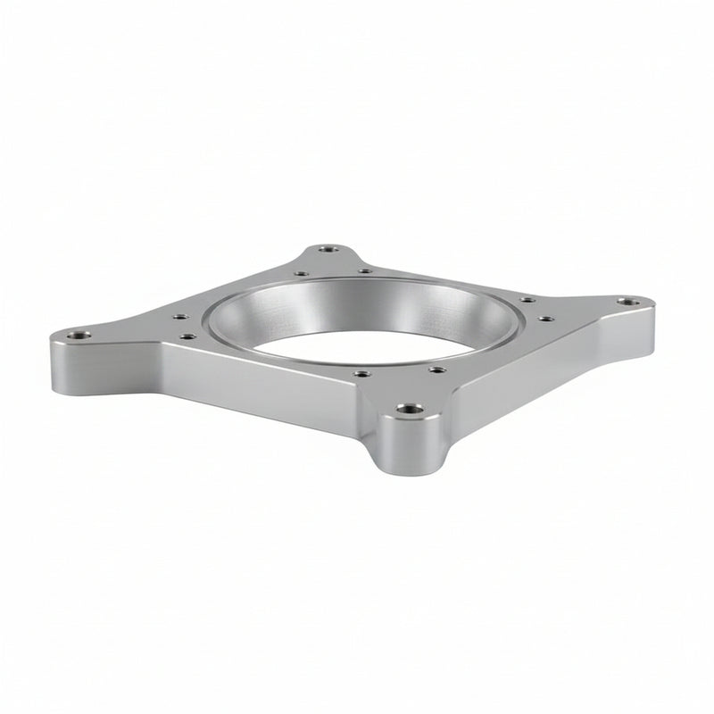 CORE 90MM - 105MM BILLET LS THROTTLE BODY TO 4150 INTAKE MANIFOLD ADAPTER