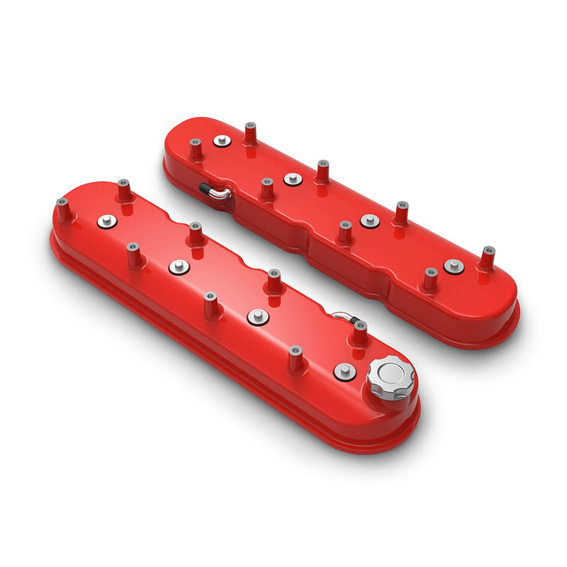HOLLEY ALUMINUM LS1 LS2 LS3 LS6 LS7 TALL VALVE COVERS RED