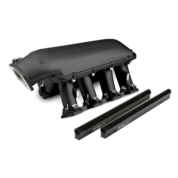 HOLLEY EFI GM LS3/L92 HI-RAM INTAKE MANIFOLD 105MM WITH FUEL RAILS BLA ...