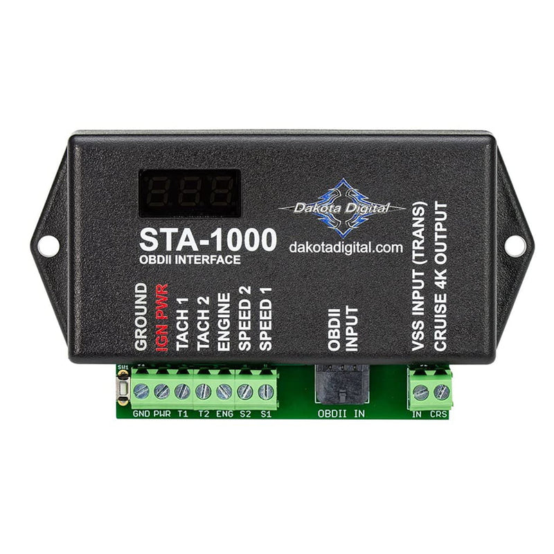DAKOTA DIGITAL OBD II TACHOMETER/SPEEDOMETER INTERFACES