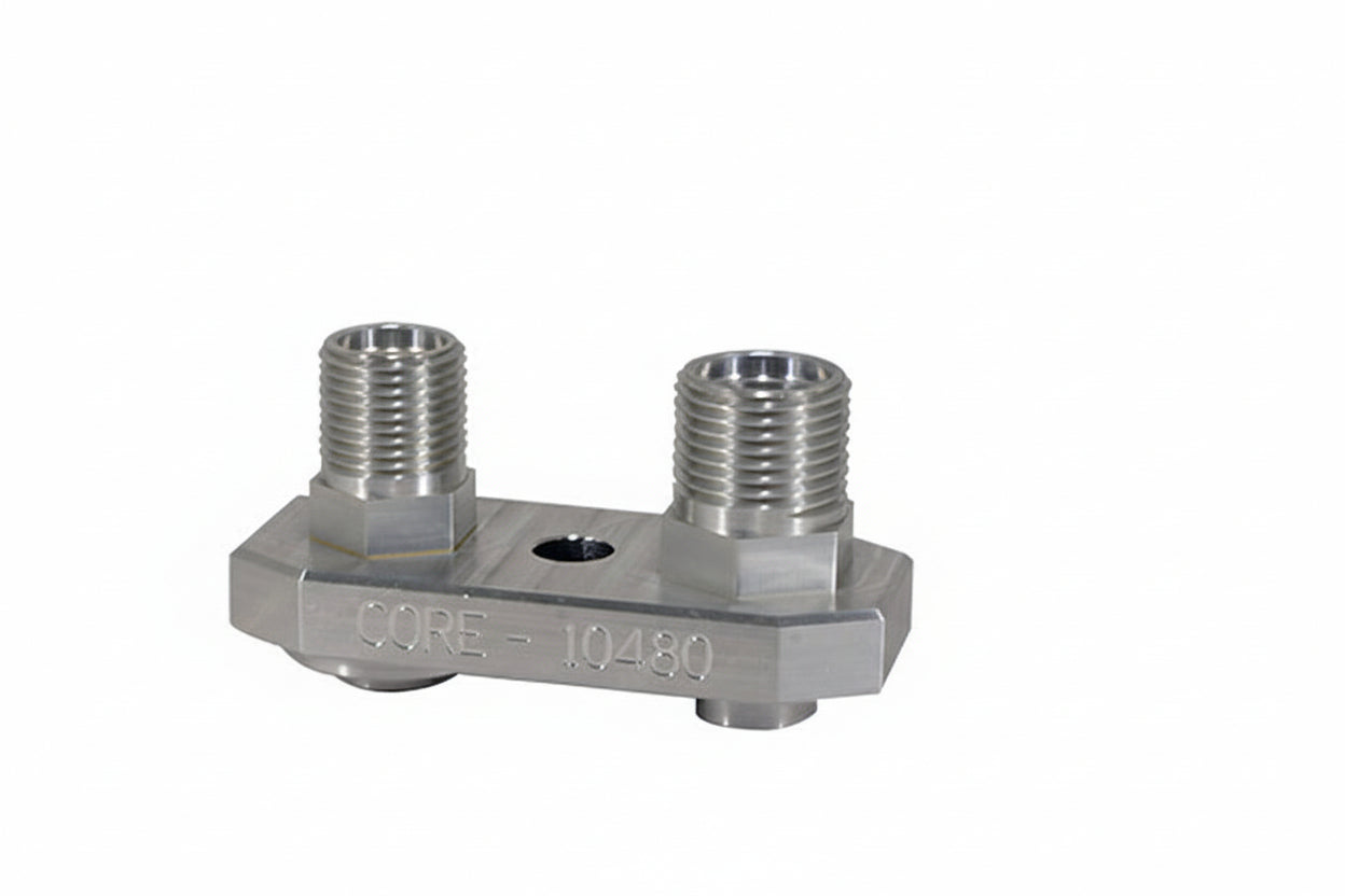 CORE BILLET CAMARO A/C BLOCK ADAPTER