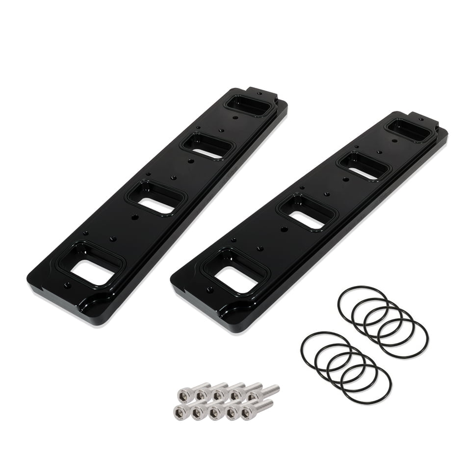 CBM-10726-B-KIT CORE LS3 SUPERCHARGER INTAKE MANIFOLD TO LS7 CYLINDER HEADS WITH TALL DECK BLOCK BILLET ADAPTER KIT BLACK