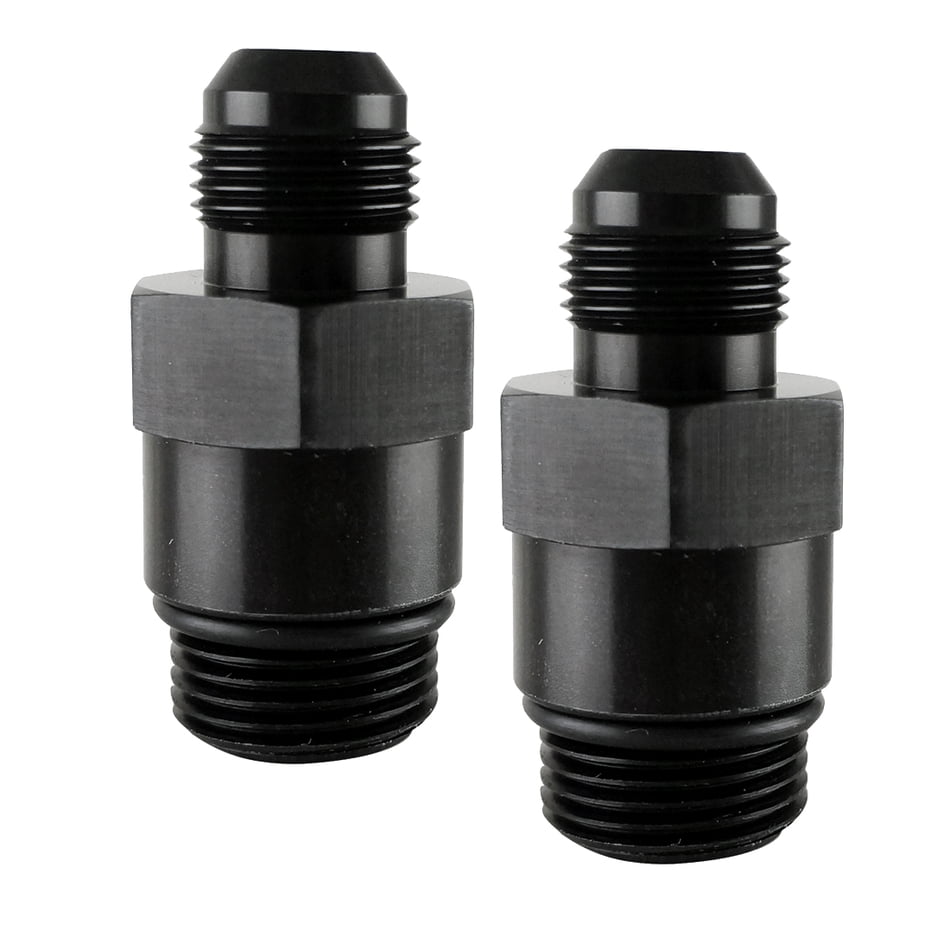 CORE 2018+ WHIPPLE SUPERCHARGER BILLET HEAT EXCHANGER REDUCER FITTINGS -12AN TO -10AN