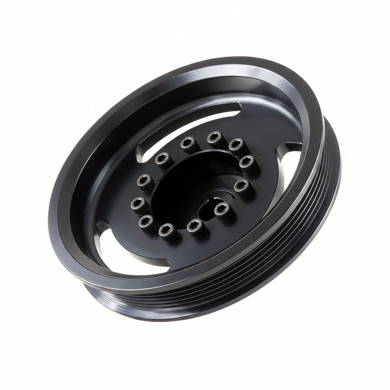 CORE TROPHY TRUCK BILLET LS POWER STEERING PUMP PULLEY WITH STEEL HUB