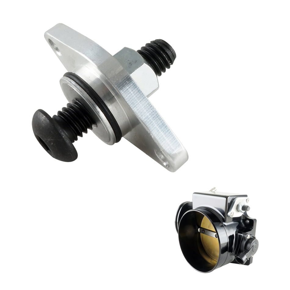 CORE MECHANICALLY ADJUSTABLE BILLET IAC INSERT FOR GM LS STYLE THROTTLE BODIES