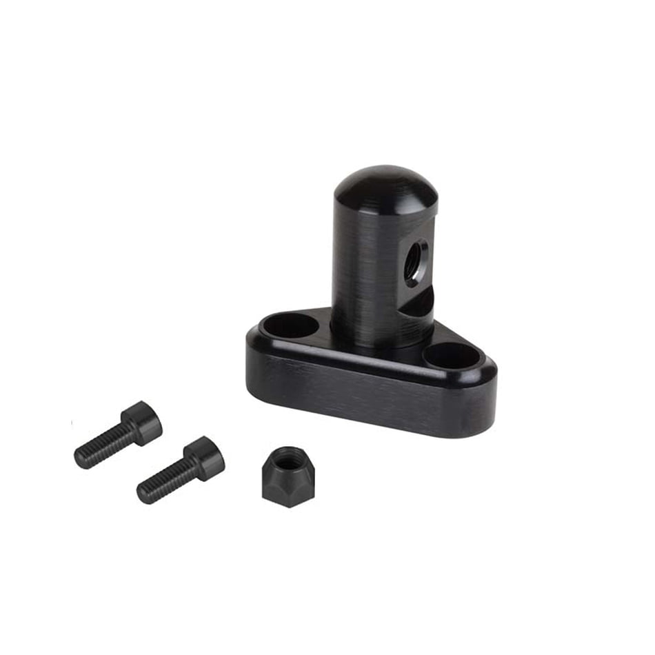 LOKAR MIDNIGHT SERIES BILLET LS1 THROTTLE CABLE BRACKET, 2000-04 SINGLE STUD
