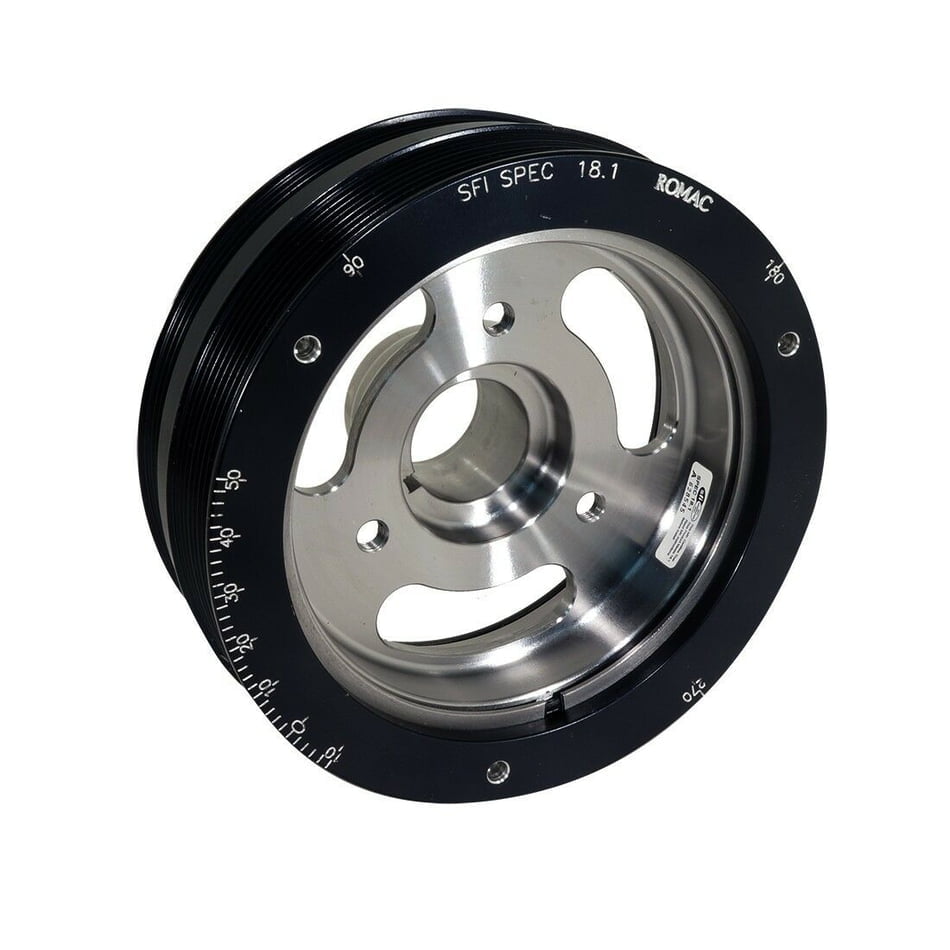 ROMAC PERFORMANCE PRODUCTS LS1/LS2 CORVETTE/CTS-V/G8 GOLD SERIES HARMONIC BALANCER BLACK