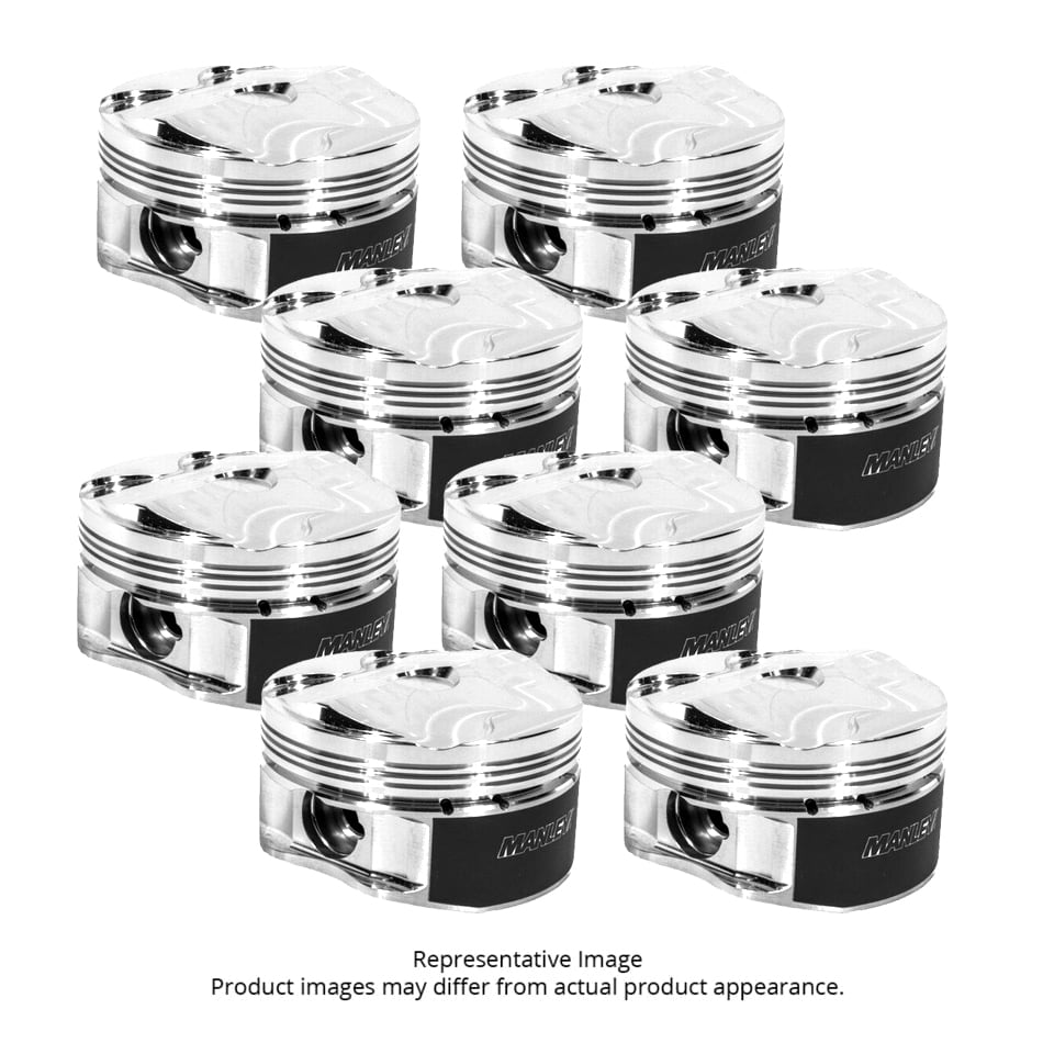 MANLEY PLATINUM +3.75CC DOME PISTON SET FORD 5.0L DOHC 3.650