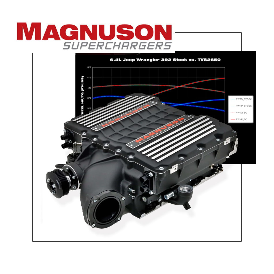 MAGNUSON MAGNUM PERFORMANCE SERIES JEEP WRANGLER RUBICON 392 SUPERCHARGER SYSTEM